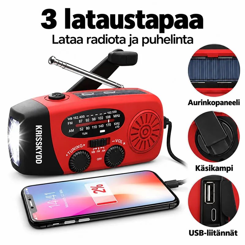 Hätäradion lataustavat