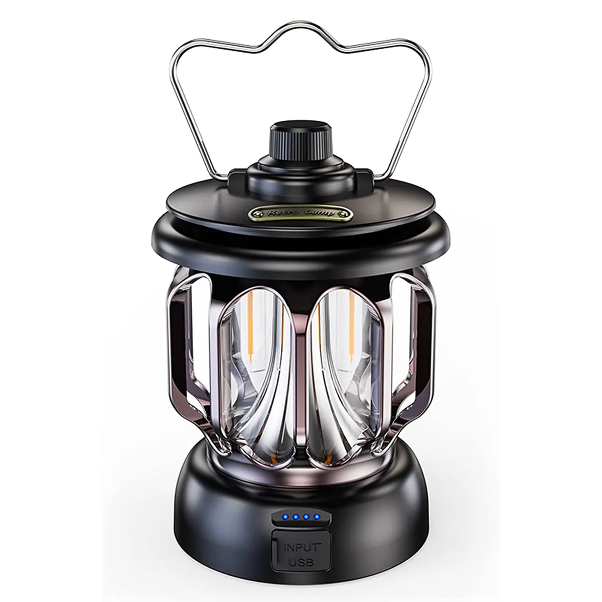 Retrolamppu – ladattava LED-lyhty